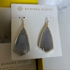 NIB Kendra Scott Slate Cat’s Eye Carla Earrings